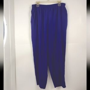 Maggie Sweet pants.  Vintage pull on. Granny pants high rise. Size (1X)